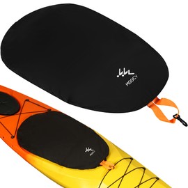 Kayak Cockpit Cover - Waterproof Hole, Seat & Opening Protection Universal for Pelican, Wilderness System, Old Town, Sun Dolphin Sit in Kayaks Outdoor Storage & Travel Transport (XL - 25"x52")
