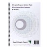 A4 Graph Paper 7mm 0.7cm Squared Jotter Pad, 50 Pages