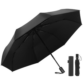 HINOKAZE Folding Umbrella, One-Touch, Automatic Open/Close, Men's, 9.1 oz (260 g), Ultra Lightweight, 8 Ribs, For Rain or Shine, Automatic Opening/Closing, Folding Umbrella, Unisex, Easy to Carry,