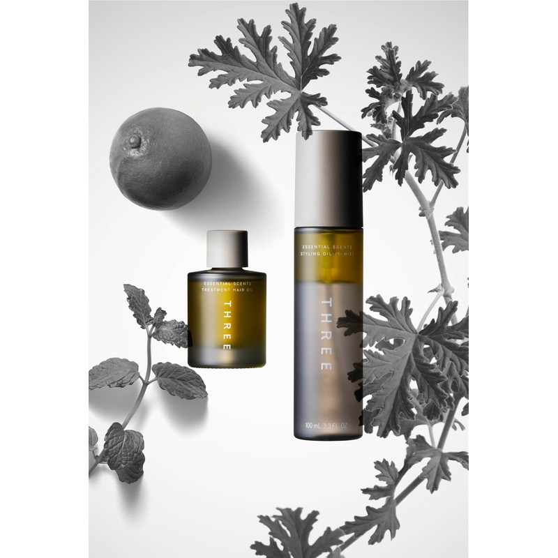 THREE Hair Oil Essential Senses Treatment Hair Oil, 1.0 fl