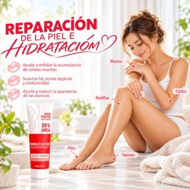 2PCS Cremas de Urea al 30% para Pies, Crema para Manos y Pies