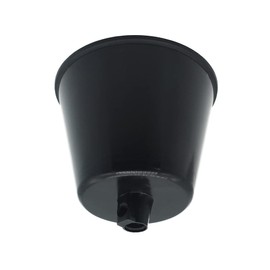 Canopy Black Glossy Plastic with Locking Screw for Supply Cable Lamp Cable Pendant Light Pot Lamp Pot Ceiling Pot Diameter 92 mm Height 70 mm