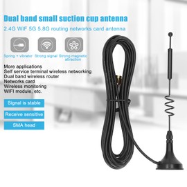 High Gain Antenna, 2pcs Radio Police Scanner Antenna Amateur Radio Mobile Radio Scanner Antenna Magnetic Base BNC Male Antenna Compatible, Antennas