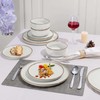 Herogo 12 Pieces Stoneware Dinnerware Dishes Set for 4, Kitchen
