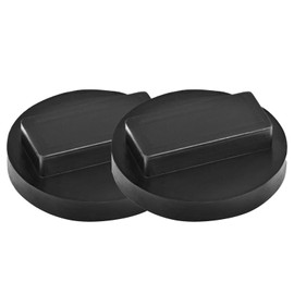 Hsyadazi Pack of 2 Car Jack Rubber Pads (Black) - Universal Axle Stand, Protection Against Scratches, Jack Pad for Car and Workshop