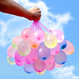 Water Bombs Self-Closing, 333 Pieces Water Bombs Set, 60 Seconds Quick Filler Water Balloons, Colourful Water Balloons, Mixed Water Battle Balloons for Children, Water Games, Summer Party
