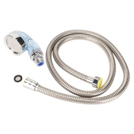 Shampoo Bowl Sprayer Head Hose Kit Salon Barber Shop Facilities 120cm Electroplating Tube L Blue Pressurizing Nozzle