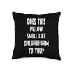 Funny Throw Pillow - Does This Pillow Smell Like Chloroform