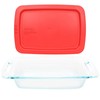 Pyrex (1) C-232 2qt Easy Grab Glass Baking Dish &