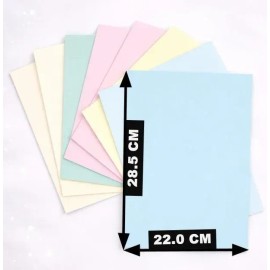 Hojas De Color Tamaño Carta Colores Claros (100pz)