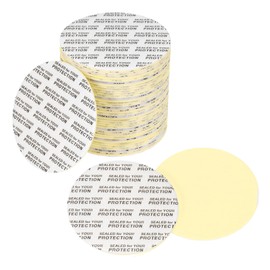 PATIKIL 50 mm Schaumstoff-Deckeleinlage, 60 Stück, selbstklebend, rund, PS, druckempfindliche Dichtungen, widerstandsfähiger Manipulator für Kunststoff, Glas, Flaschenverschluss, Konserven, Fläschchen