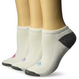 REALTREE Women's No Show Ultra-Dri Cushion Low Cut Ankle Socks 3 Pack, White, Medium, 3/834-White-Medium