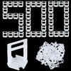 TUAKIMCE 500Pcs Tile Leveling System 2mm,Tile Spacer Clips for Floor
