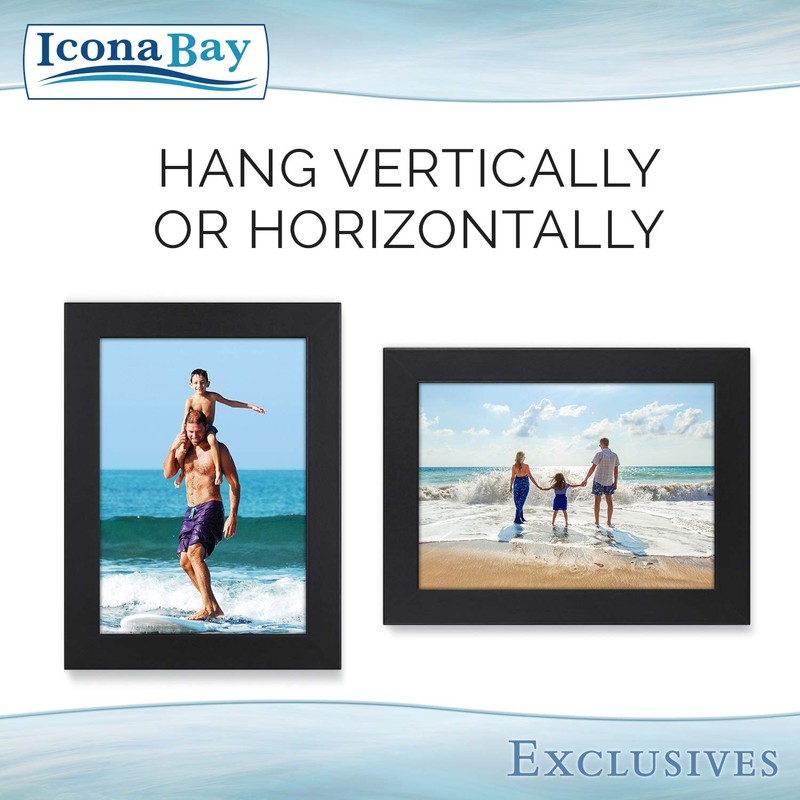 Icona Bay 10 x 15 cm Black Picture Frame, Sturdy