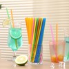 200-500 Pcs Colorful Disposable Drinking Plastic Straws.(7.87 inch Length, 0.236