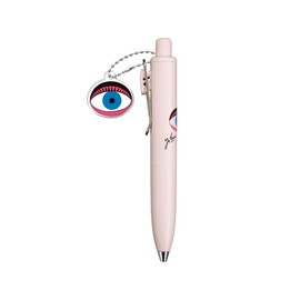 Uni-Ball One P Tadanori Yokoo Limited Edition Gel Ink Pen, EYE Design, 0.38mm Extra Fine, Black Ink, Special Art Collaboration with Charm