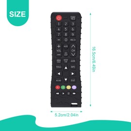 XPEX Baby Remote Control & Teething Ring, Teething Toy, Lifelike Toy for Boys & Girls, BPA-Free & Without Electronics, b