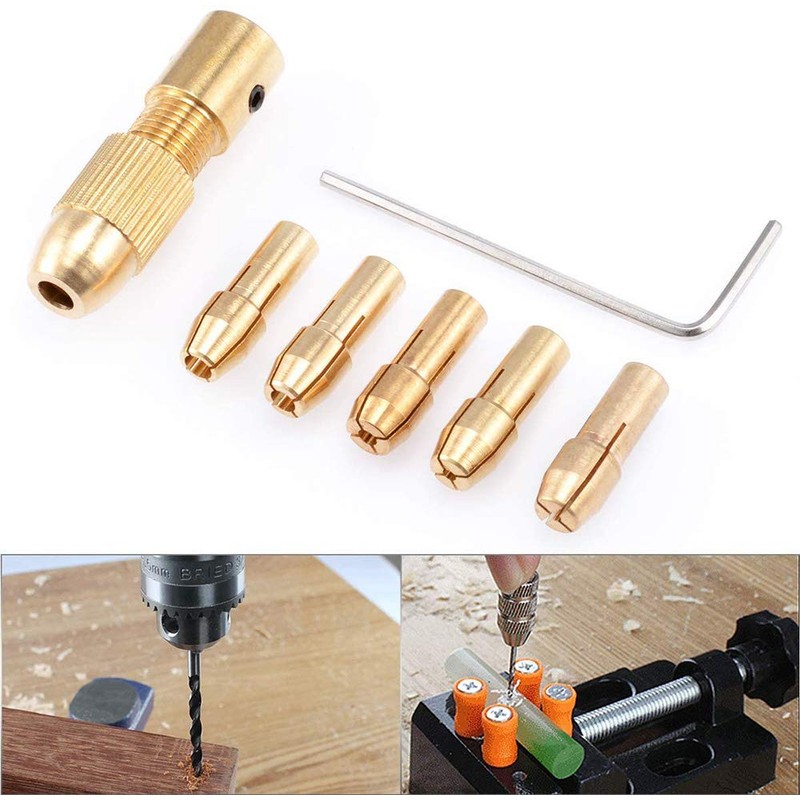 Small Electric Drill Bit Collet Micro Twist Drill Chuck Set