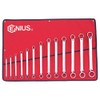 Genius Tools 13 Piece Metric Double Ended Offset Ring Wrench