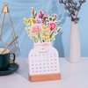 2026 Creative Flower Desk Calendar, Vase Shaped New Year Monthly