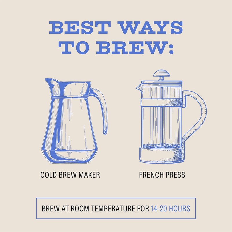Bizzy Organic Cold Brew Coffee | Dark & Bold Blend
