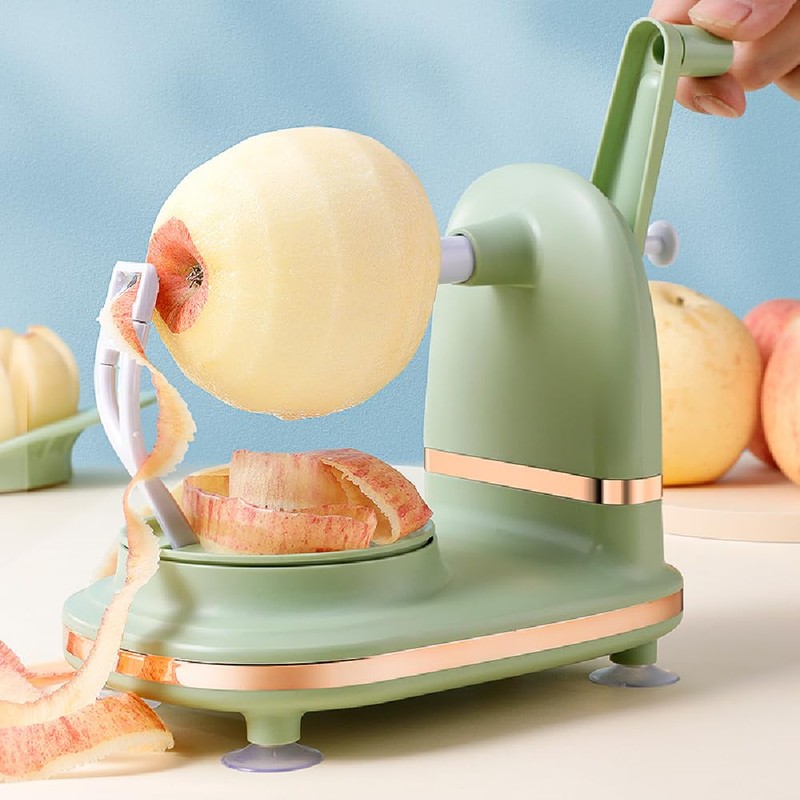 Cocoarm Hand Crank Apple Peeler, Manual Rotating Kitchen Appliance, Fruit