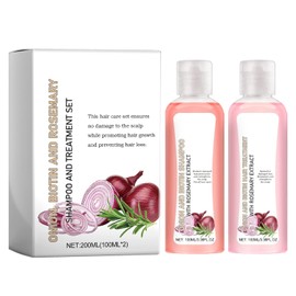 Cebolla Shampoo y Acondicionador para la Densidad Capilar, Set Tratamiento Capilare Contiene Biotina y Romero, 2 * 100ml, Shampoo Cebolla