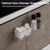 yeesport 8 PCS Cabinet Door Organizer Bins, Clear Plastic Wall