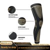 Custom In Stock Long Full Copper Knee Brace Nylon Compression