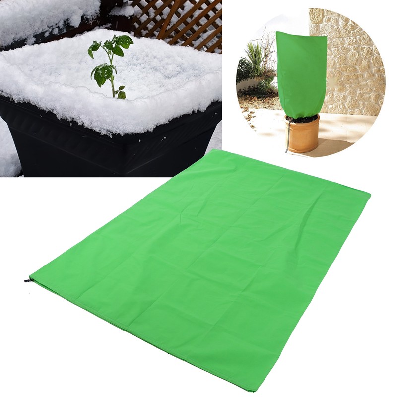 Plant Cover Winter Protection PVC NonWoven ColdProof Bag Antifreeze Green