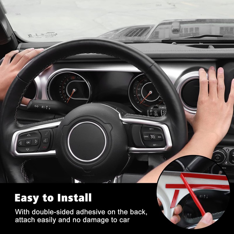 RT-TCZ Center Console Trim Cover Dashboard Control Panel Cover Decorative