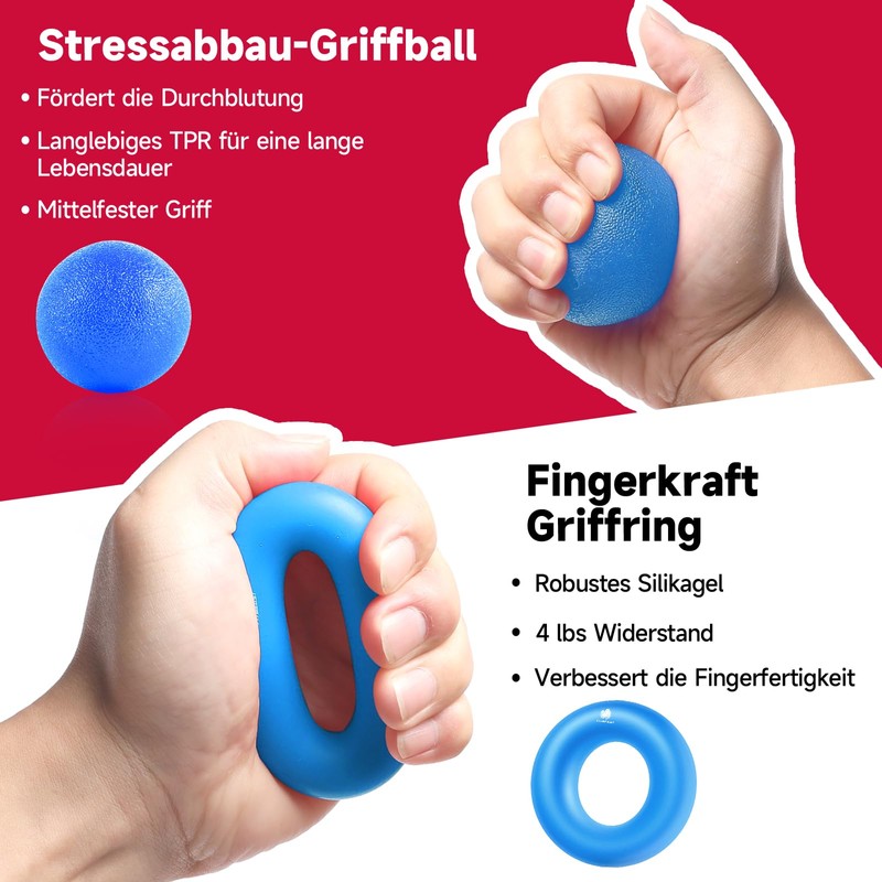 Hand Exerciser for Strengthening Forearm Grip Training Set - Pack