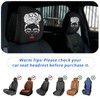 YHAPW 2PCS Headrest Covers for Cars, Soft Elastic Fabric Car