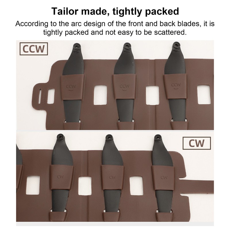 Sunnylife RC Drone Propeller Carrying Bag Brown Silicone Folding Propellers