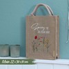 Papierdrachen Gift Bag for Easter Made of Jute - Dimensionally