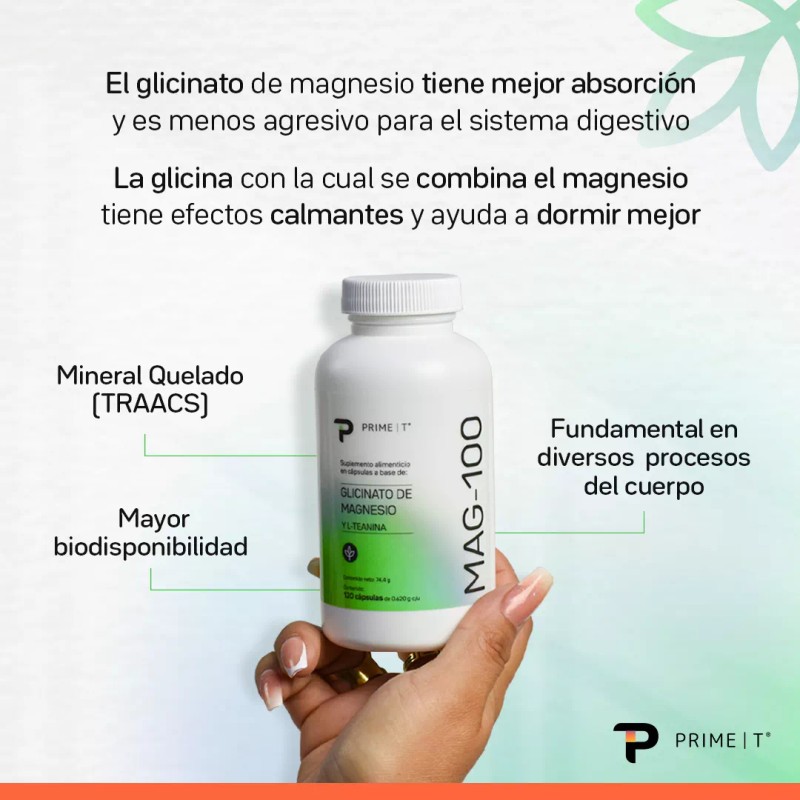 Primetech Nutrition Magnesio Mag-100 Y Vitamina D Vita-d400 Combo Primetech