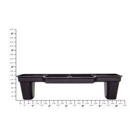 Ohio Travel Bag Bottom Stud, 2-3/8 Inch, Black, Plastic, L-3398