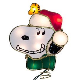 Kurt Adler Snoopy Lighted Treetop, 9-Inch