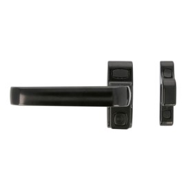 Amig - Gamma Aluminium Door Handle | Sliding Door Handle Stainless Steel | Brass Door Handle Inside | Door Opener 30 V | Mortice Lock Backset 30 mm, Black, Aluminium