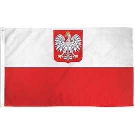 Poland Eagle Flag 3x5ft Nylon