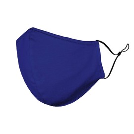 DALIX Cotton Cloth Face Mask Reuseable Washable in Royal Blue Made in USA XS
