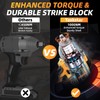 1000N Cordless Impact Wrench 1/2 inch, Brushless Motor, Built-in LED,