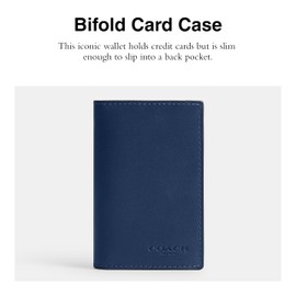 Coach Men's Bifold Case Accessory-Travelers Card Sleeves, Deep Blue