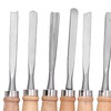 12Pcs Wood Turning Chisels Wood Grooves Parting Tools Set Woodworking