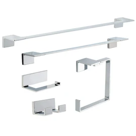 Delta Vero (1-Pack) Toilet Paper Holder Polished Chrome Tissue Roll Holder for Bathroom Organization and Storage Single Post Toilet Tissue Holder Wall Bathroom Accessories 77750