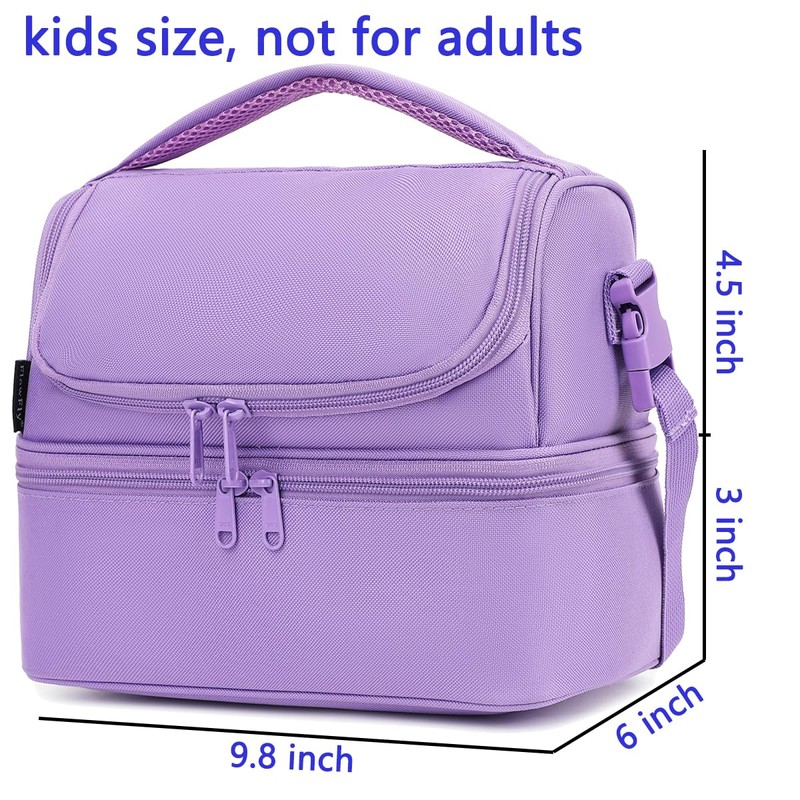FlowFly Double Decker Cooler Insulated Lunch Bag Large Tote for