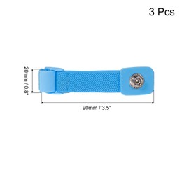 MECCANIXITY ESD Anti Static Wrist Strap, 3.5 Inch 3Pcs Belt Buckle Adjustable Antistatic Bracelet for Computer Electronics Repair