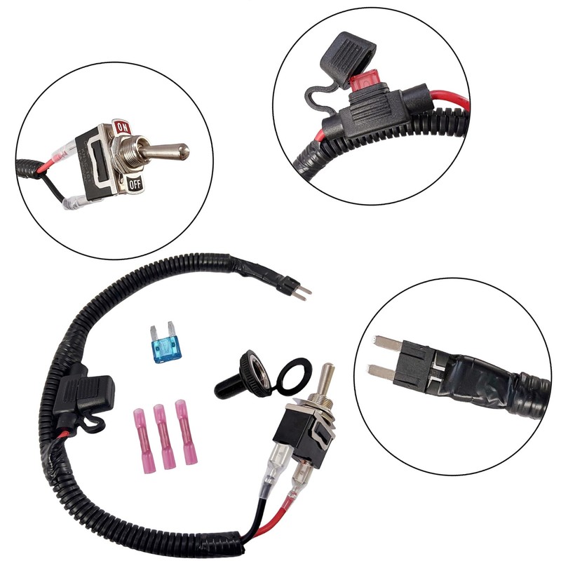 Universal Fuse Bypass Switch kit for ATM Mini-Fuse Towed Vehicles,