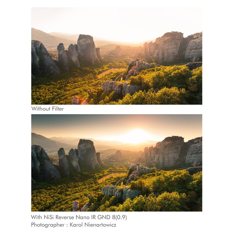 NiSi Reverse Graduated Filter ND 16(1.2) 4 Steps 100x150mm Neutral