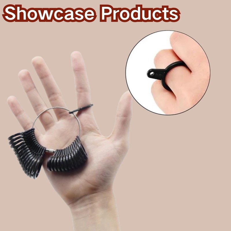 1pcs Ring Measurer and Ring Sizer, Wedding Ring Sizer, Professional